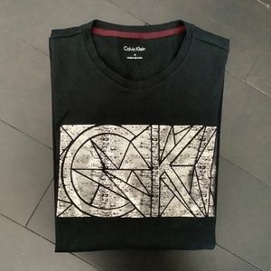 Calvin Klein Men's T-Shirt, Size M, Short Sleeve, Color: Black